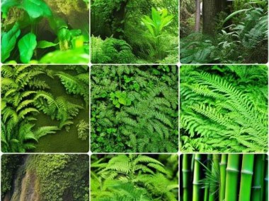 自然绿意盎然，四大类绿色植物图片集锦