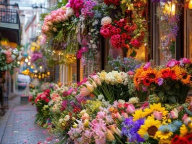 街头巷尾浪漫绽放，鲜花店批量引进花卉，盛放春意