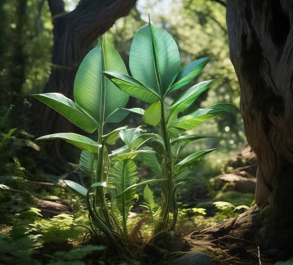 神秘棱尖植物，揭秘自然界奇观,探索自然界奇观，两头尖带棱的神秘植物,植物,第1张